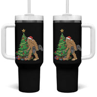 Bigfoot Gamer Christmas Tumbler With Handle Funny Sasquatch Gaming Xmas - Wonder Print Shop