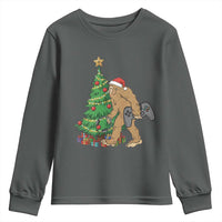 Bigfoot Gamer Christmas Youth Sweatshirt Funny Sasquatch Gaming Xmas - Wonder Print Shop
