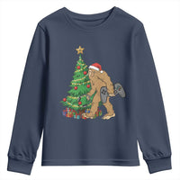 Bigfoot Gamer Christmas Youth Sweatshirt Funny Sasquatch Gaming Xmas - Wonder Print Shop