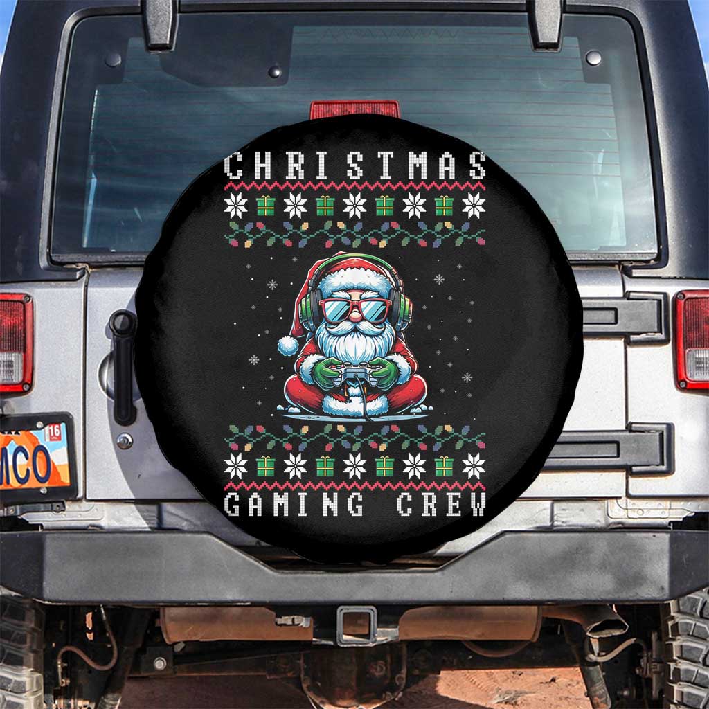Santa Claus Gamer Spare Tire Cover Christmas Gmaing Crew - Wonder Print Shop