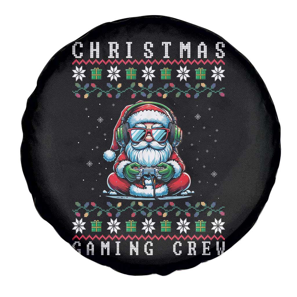 Santa Claus Gamer Spare Tire Cover Christmas Gmaing Crew - Wonder Print Shop