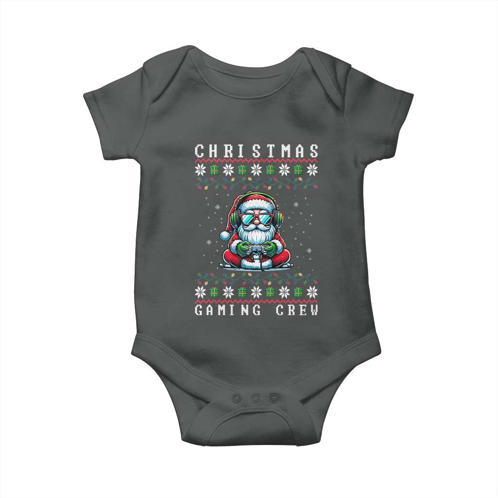 Santa Claus Gamer Baby Onesie Christmas Gmaing Crew - Wonder Print Shop