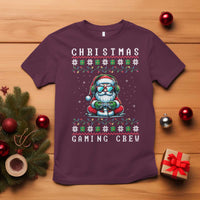 Santa Claus Gamer T Shirt Christmas Gmaing Crew - Wonder Print Shop