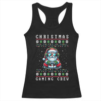 Santa Claus Gamer Racerback Tank Top Christmas Gmaing Crew - Wonder Print Shop