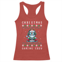 Santa Claus Gamer Racerback Tank Top Christmas Gmaing Crew - Wonder Print Shop