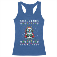 Santa Claus Gamer Racerback Tank Top Christmas Gmaing Crew - Wonder Print Shop