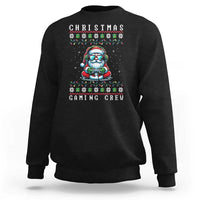 Santa Claus Gamer Sweatshirt Christmas Gmaing Crew - Wonder Print Shop