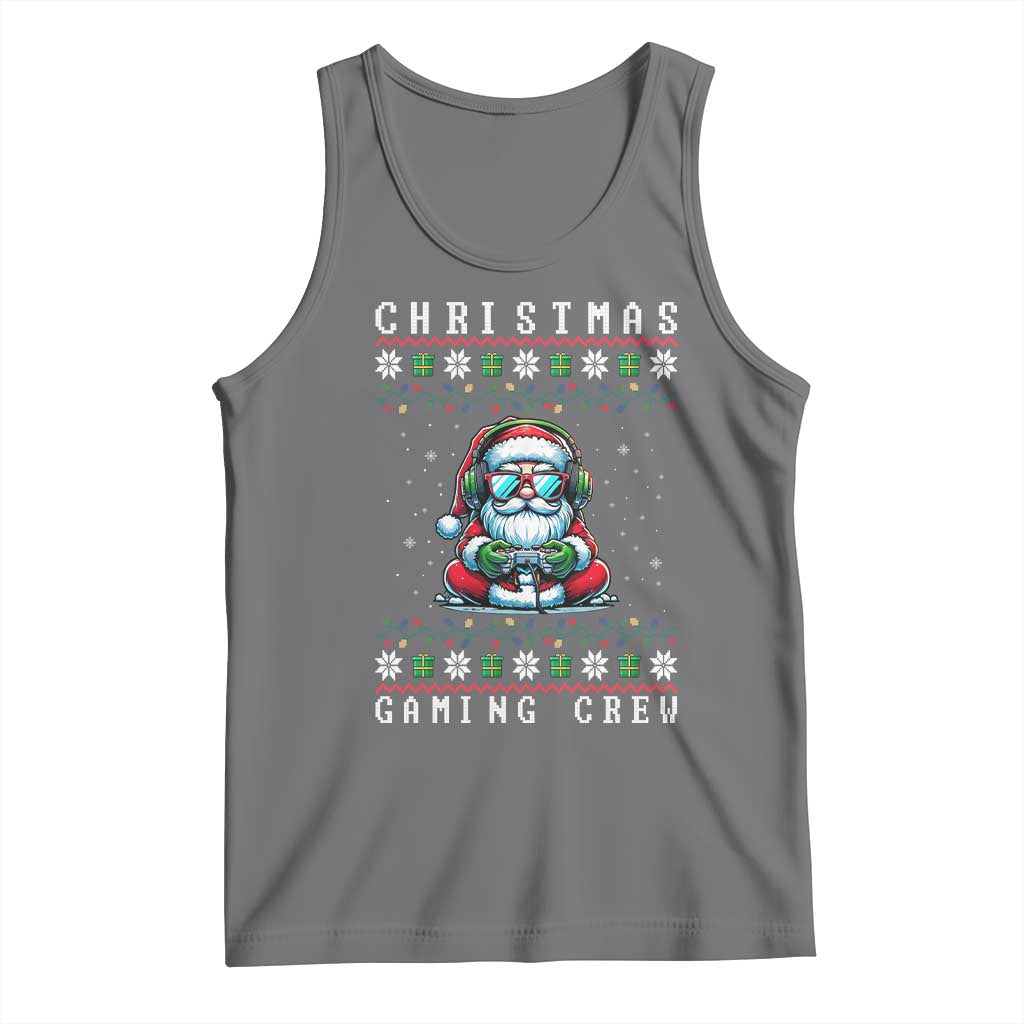 Santa Claus Gamer Tank Top Christmas Gmaing Crew - Wonder Print Shop