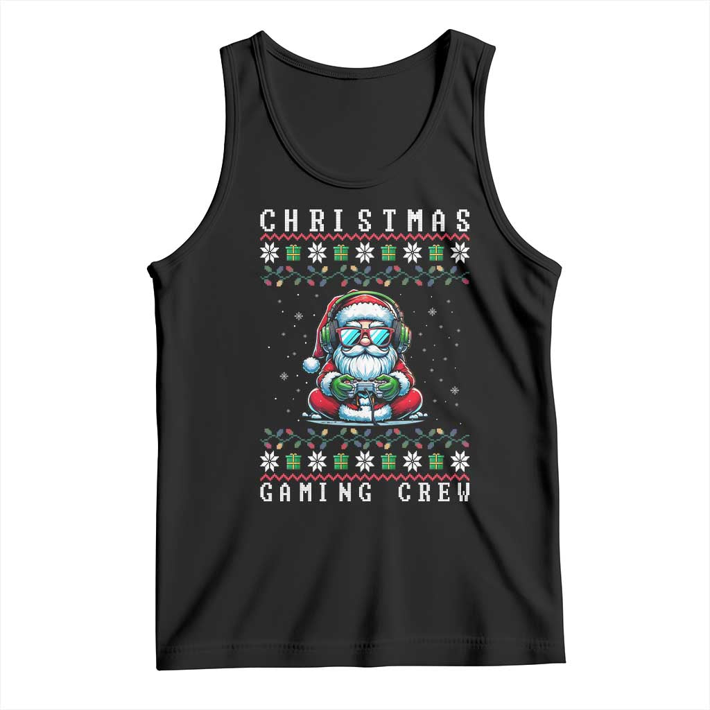 Santa Claus Gamer Tank Top Christmas Gmaing Crew - Wonder Print Shop