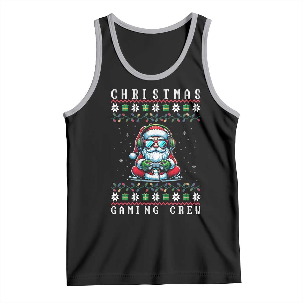 Santa Claus Gamer Tank Top Christmas Gmaing Crew - Wonder Print Shop