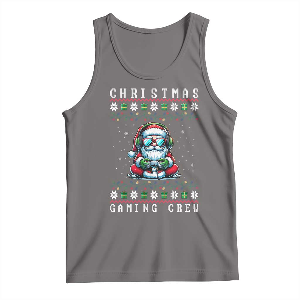 Santa Claus Gamer Tank Top Christmas Gmaing Crew - Wonder Print Shop