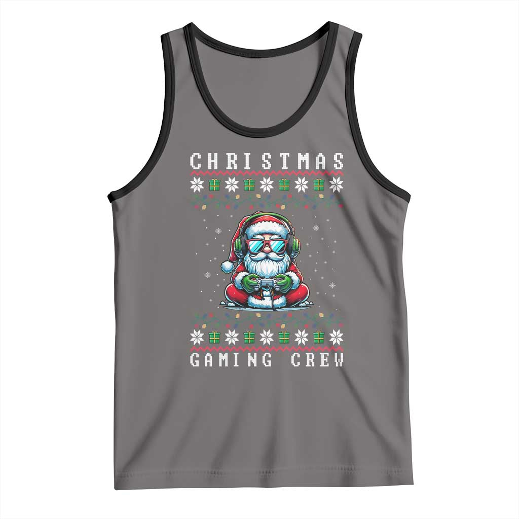 Santa Claus Gamer Tank Top Christmas Gmaing Crew - Wonder Print Shop