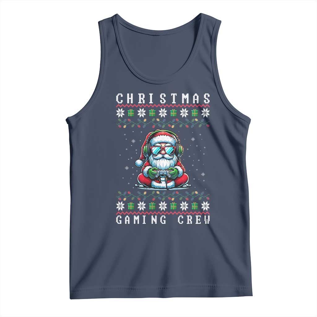 Santa Claus Gamer Tank Top Christmas Gmaing Crew - Wonder Print Shop