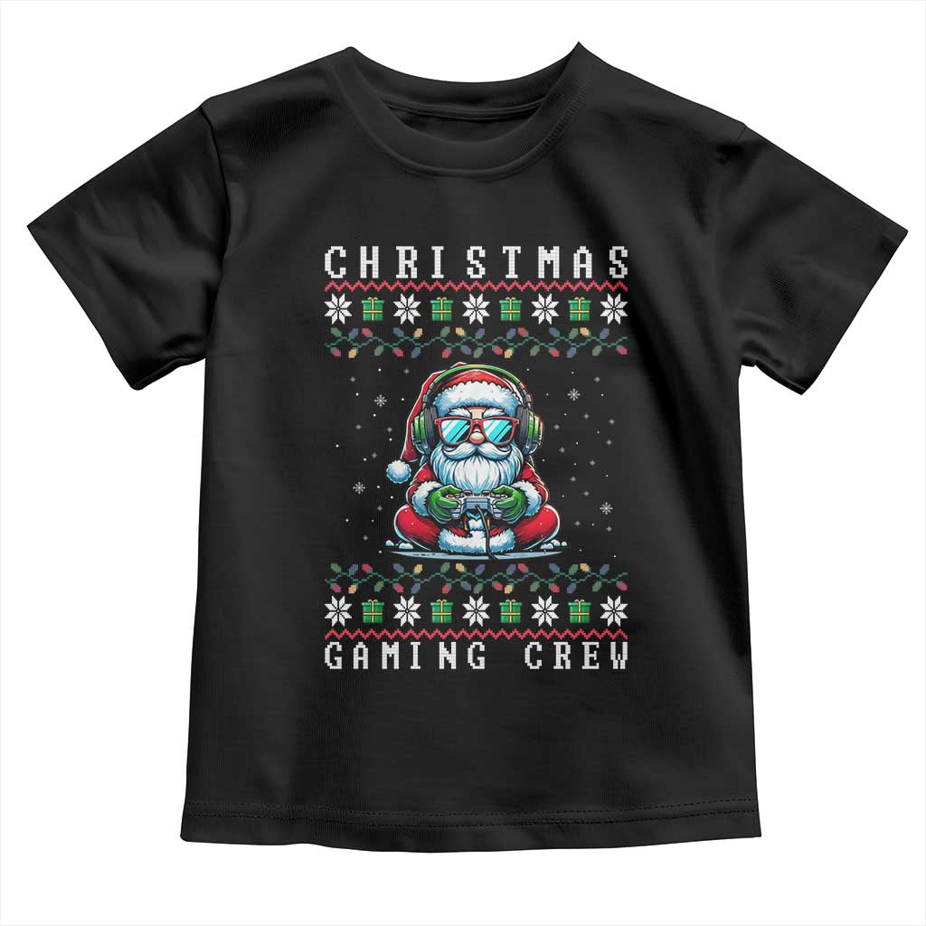 Santa Claus Gamer Toddler T Shirt Christmas Gmaing Crew - Wonder Print Shop