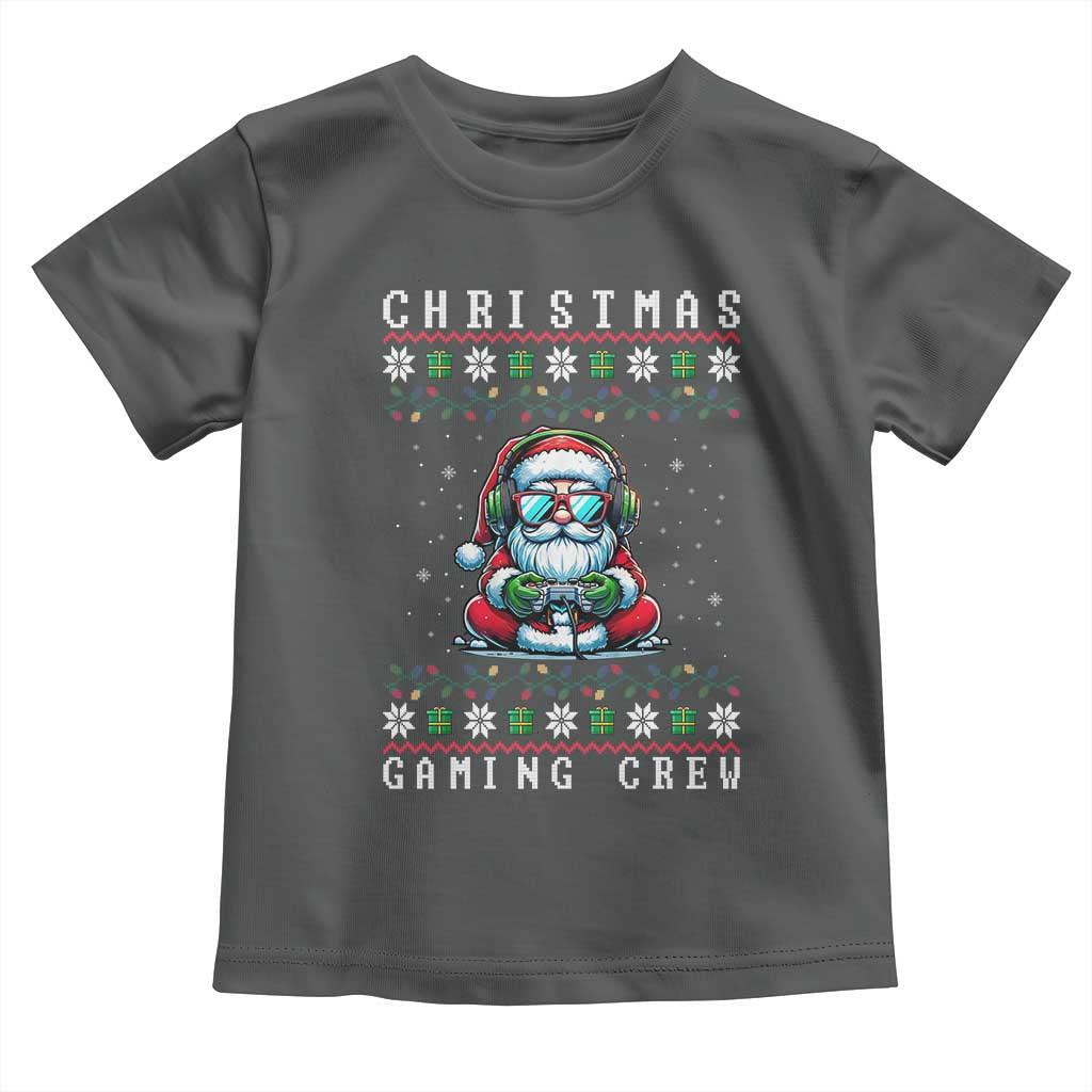 Santa Claus Gamer Toddler T Shirt Christmas Gmaing Crew - Wonder Print Shop