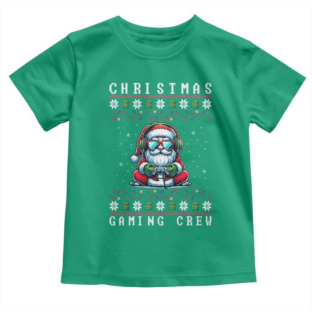 Santa Claus Gamer Toddler T Shirt Christmas Gmaing Crew - Wonder Print Shop