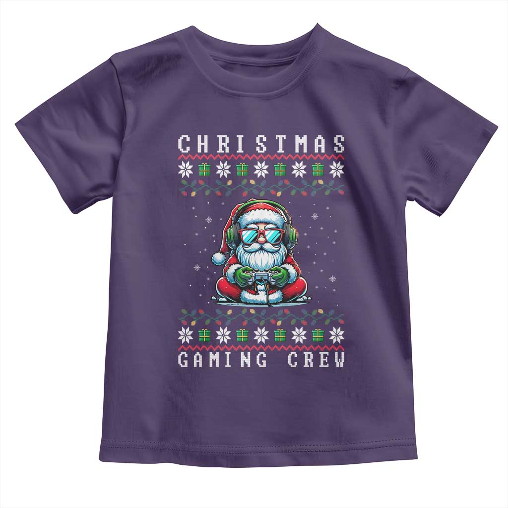 Santa Claus Gamer Toddler T Shirt Christmas Gmaing Crew - Wonder Print Shop