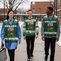 Funny Gaming Xmas V-Neck Knit Sweater Vest I Paused My Game To Be Here - Wonder Print Shop
