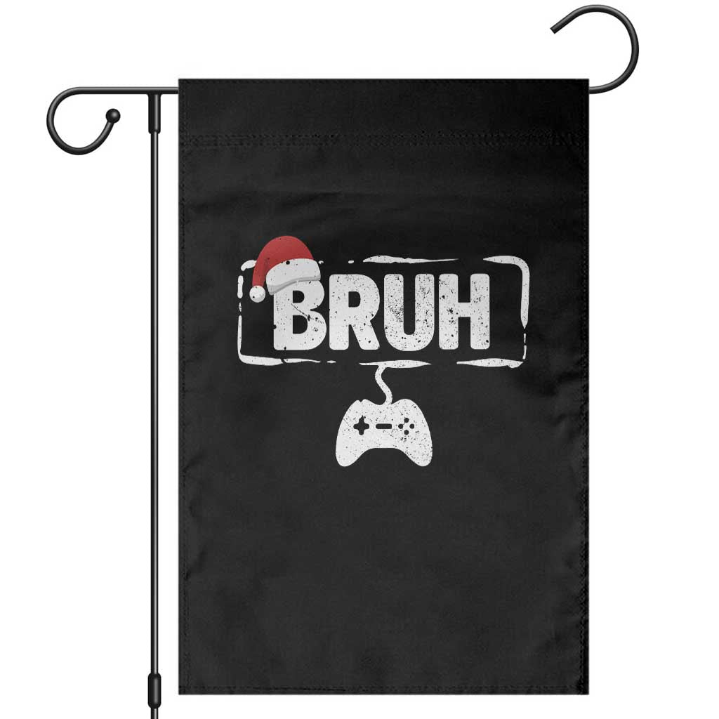 Funny Gaming Christmas Garden Flag Gamer Bruh Video Game - Wonder Print Shop