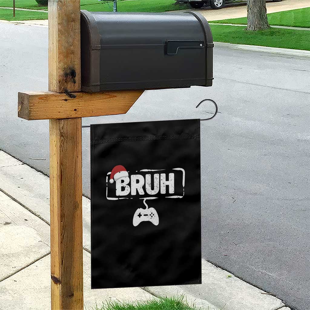 Funny Gaming Christmas Garden Flag Gamer Bruh Video Game - Wonder Print Shop