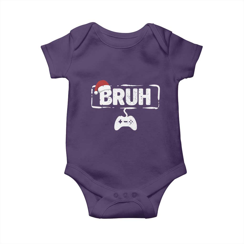 Funny Gaming Christmas Baby Onesie Gamer Bruh Video Game - Wonder Print Shop