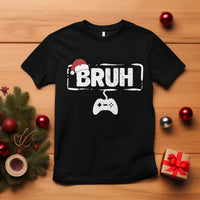 Funny Gaming Christmas T Shirt Gamer Bruh Video Game - Wonder Print Shop