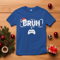 Funny Gaming Christmas T Shirt Gamer Bruh Video Game - Wonder Print Shop