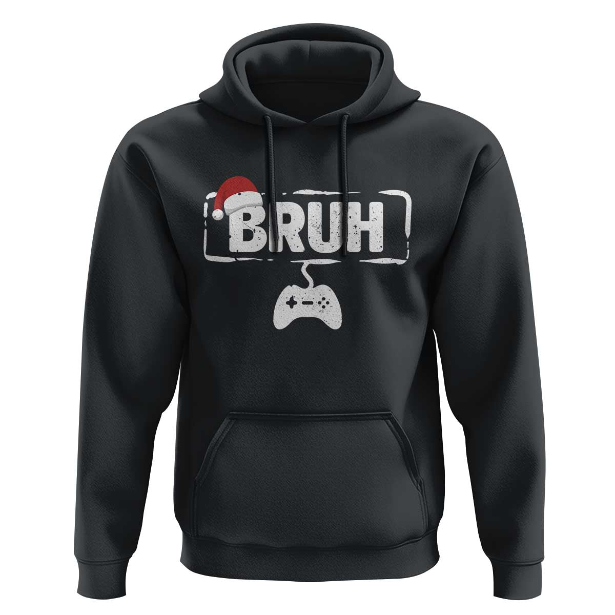 Funny Gaming Christmas Hoodie Gamer Bruh Video Game - Wonder Print Shop