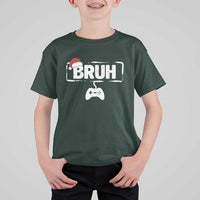 Funny Gaming Christmas T Shirt For Kid Gamer Bruh Video Game - Wonder Print Shop