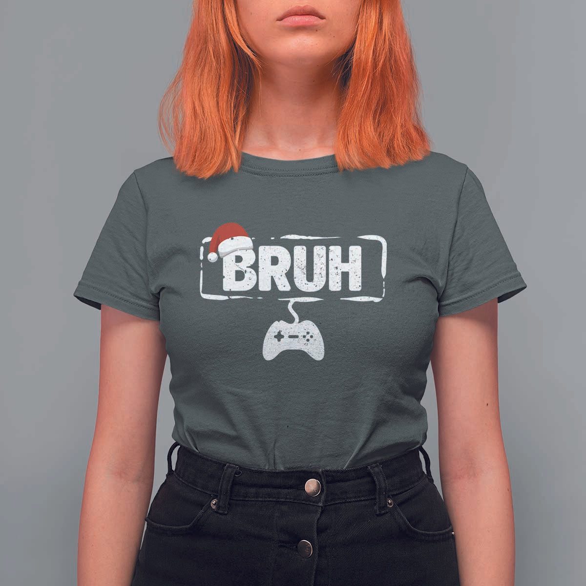 Funny Gaming Christmas T Shirt For Women Gamer Bruh Video Game - Wonder Print Shop