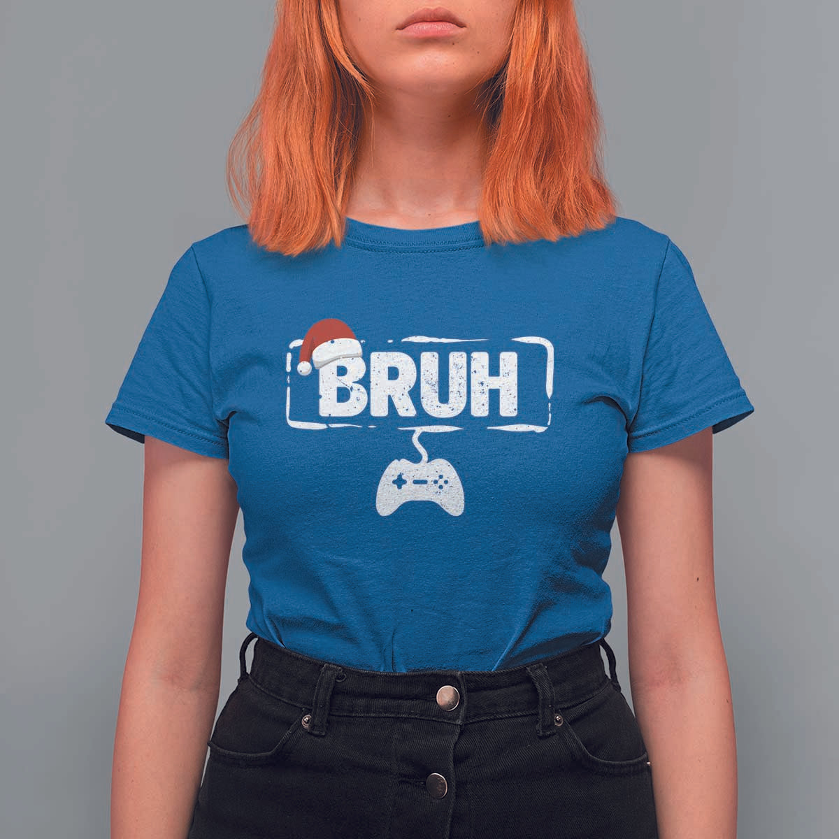 Funny Gaming Christmas T Shirt For Women Gamer Bruh Video Game - Wonder Print Shop