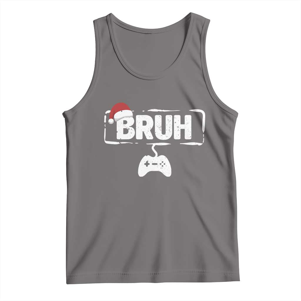 Funny Gaming Christmas Tank Top Gamer Bruh Video Game - Wonder Print Shop