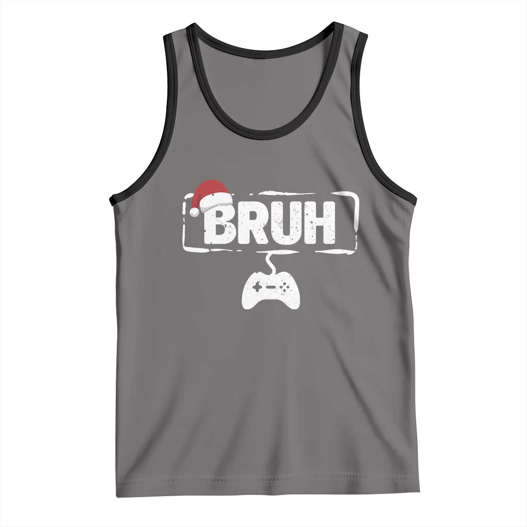 Funny Gaming Christmas Tank Top Gamer Bruh Video Game - Wonder Print Shop