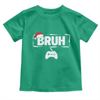 Funny Gaming Christmas Toddler T Shirt Gamer Bruh Video Game - Wonder Print Shop