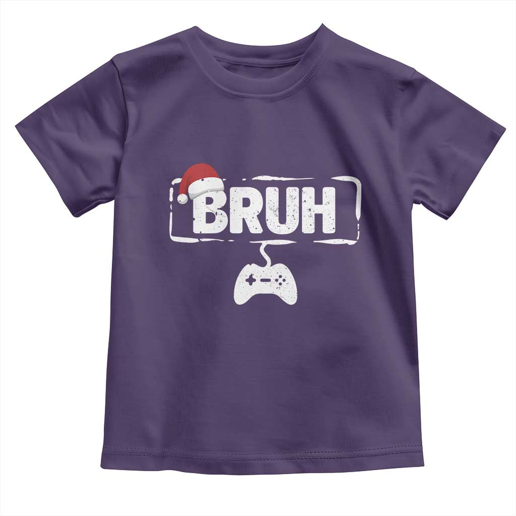 Funny Gaming Christmas Toddler T Shirt Gamer Bruh Video Game - Wonder Print Shop