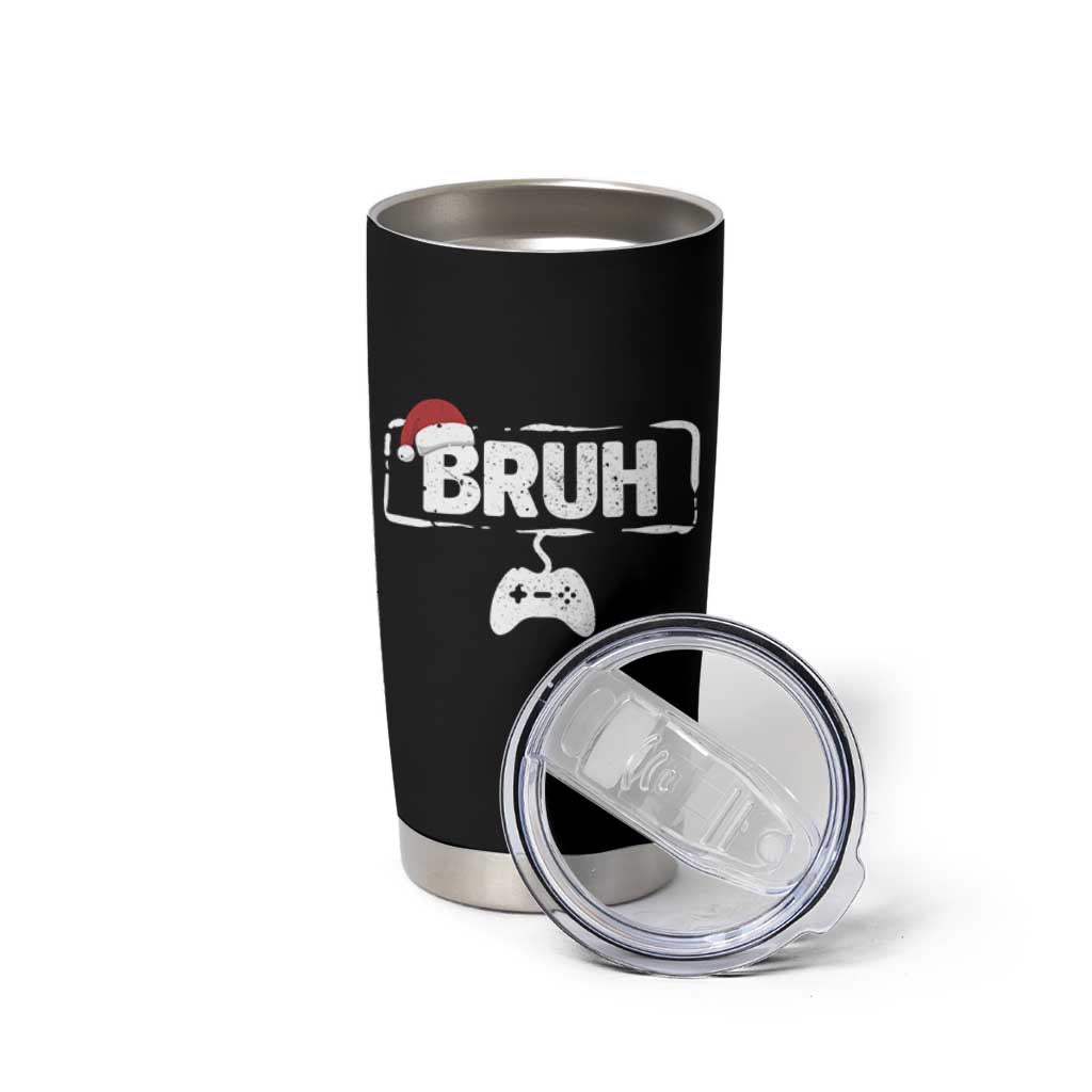 Funny Gaming Christmas Tumbler Cup Gamer Bruh Video Game - Wonder Print Shop