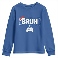 Funny Gaming Christmas Youth Sweatshirt Gamer Bruh Video Game - Wonder Print Shop