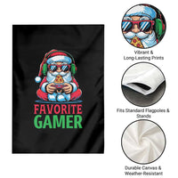 Funny Santa Gamer Christmas Garden Flag - Wonder Print Shop