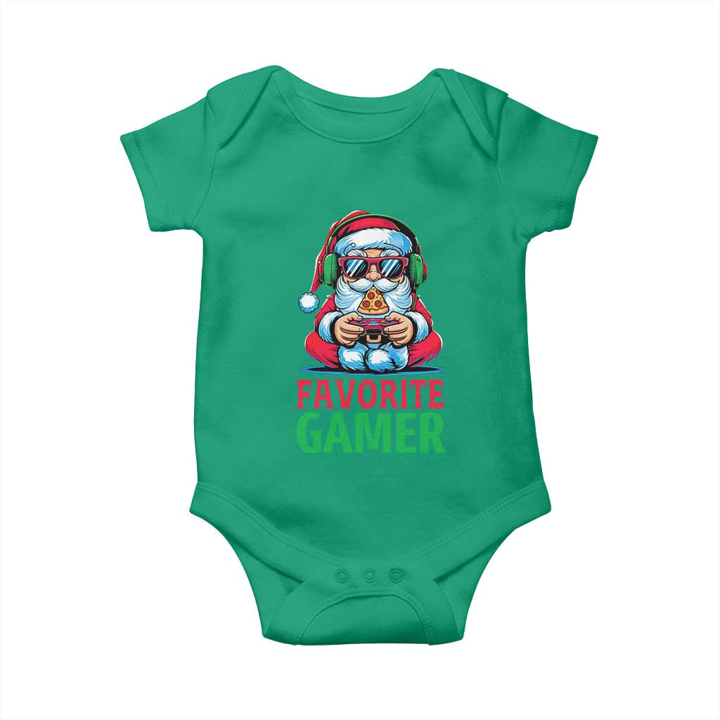 Funny Santa Gamer Christmas Baby Onesie - Wonder Print Shop