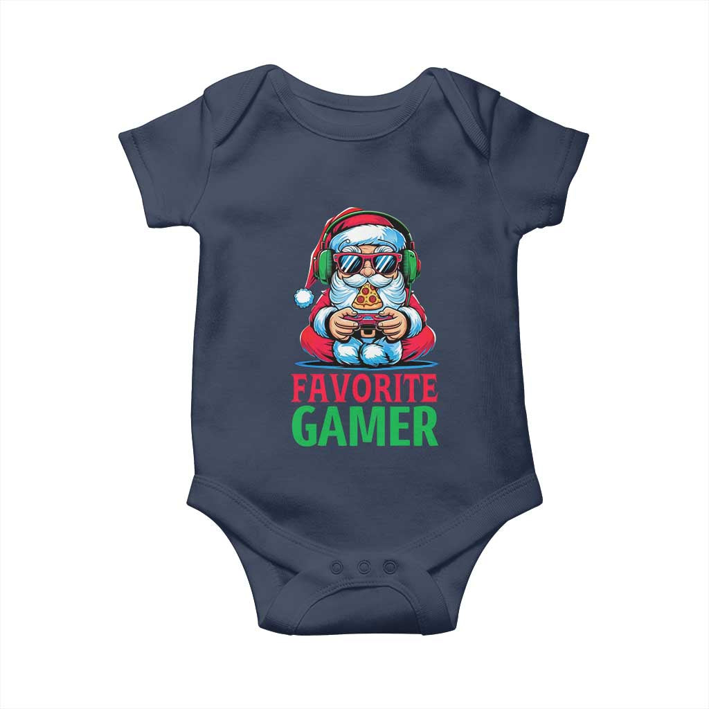 Funny Santa Gamer Christmas Baby Onesie - Wonder Print Shop
