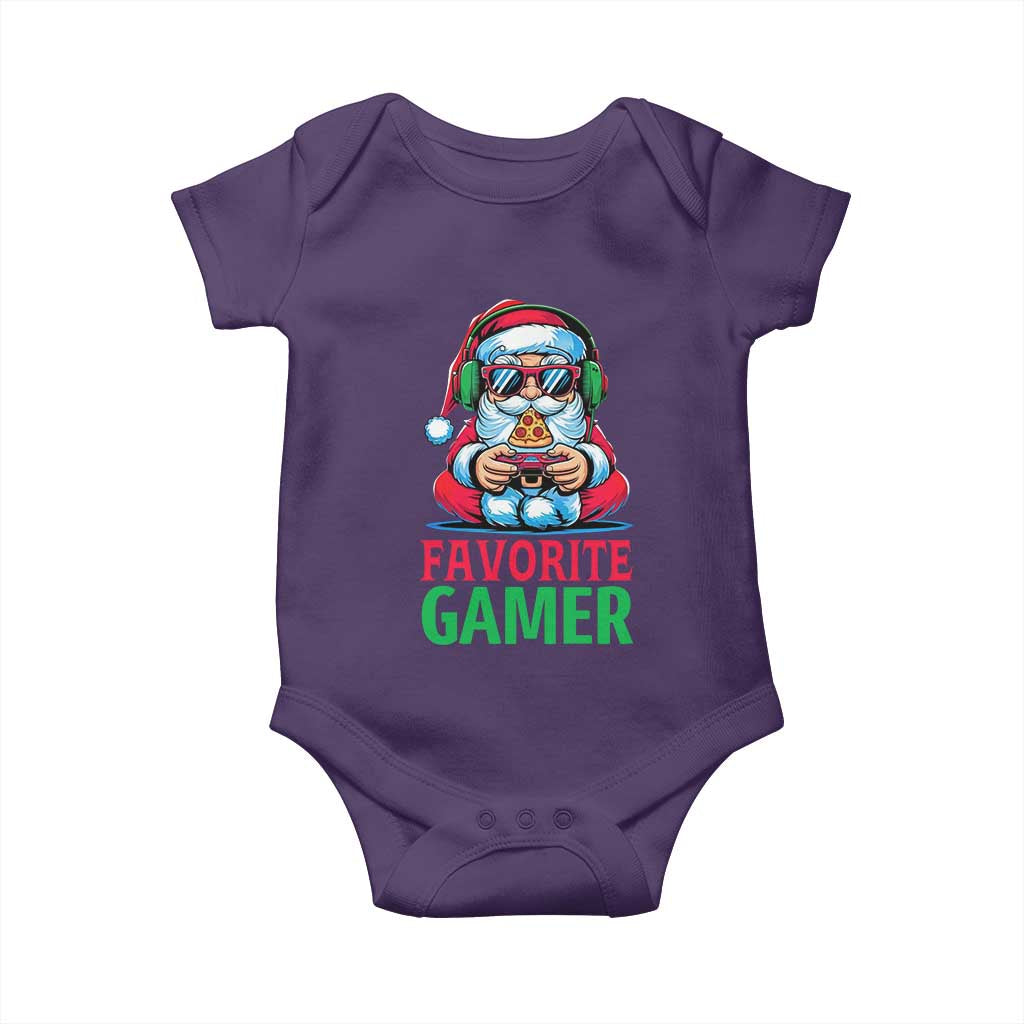 Funny Santa Gamer Christmas Baby Onesie - Wonder Print Shop