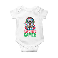 Funny Santa Gamer Christmas Baby Onesie - Wonder Print Shop