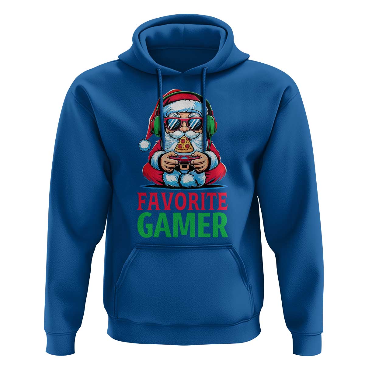 Funny Santa Gamer Christmas Hoodie - Wonder Print Shop
