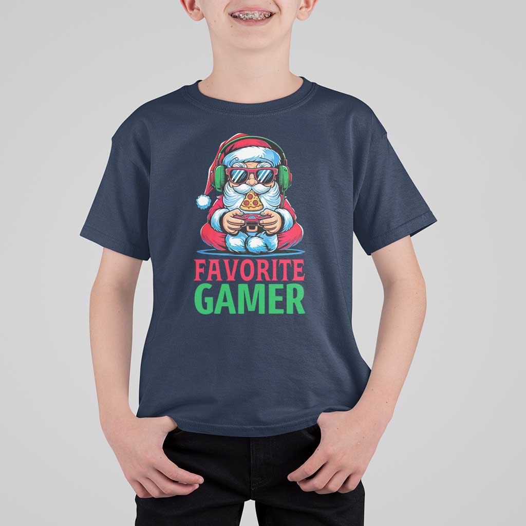 Funny Santa Gamer Christmas T Shirt For Kid - Wonder Print Shop