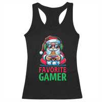 Funny Santa Gamer Christmas Racerback Tank Top - Wonder Print Shop