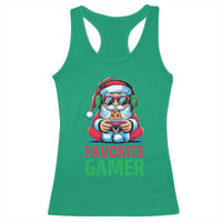 Funny Santa Gamer Christmas Racerback Tank Top - Wonder Print Shop
