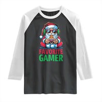 Funny Santa Gamer Christmas Raglan Shirt - Wonder Print Shop