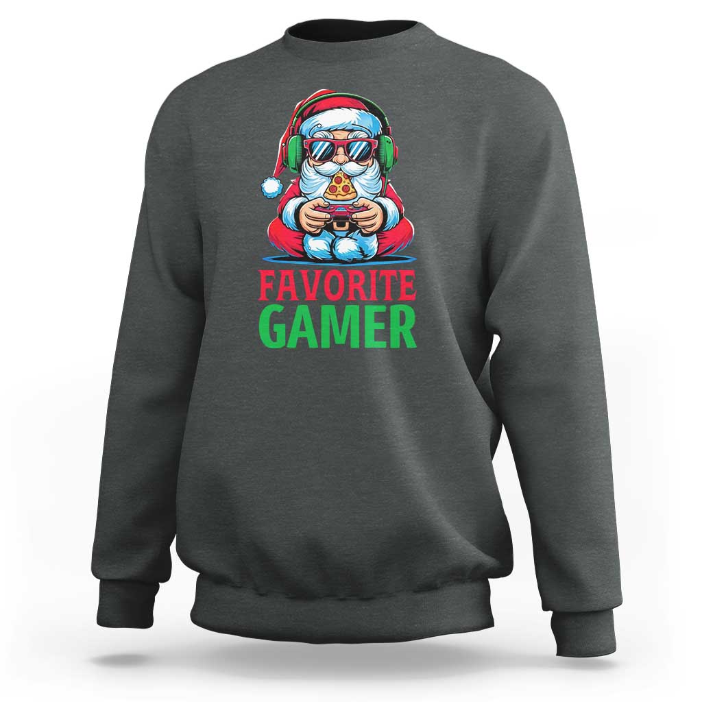 Funny Santa Gamer Christmas Sweatshirt - Wonder Print Shop