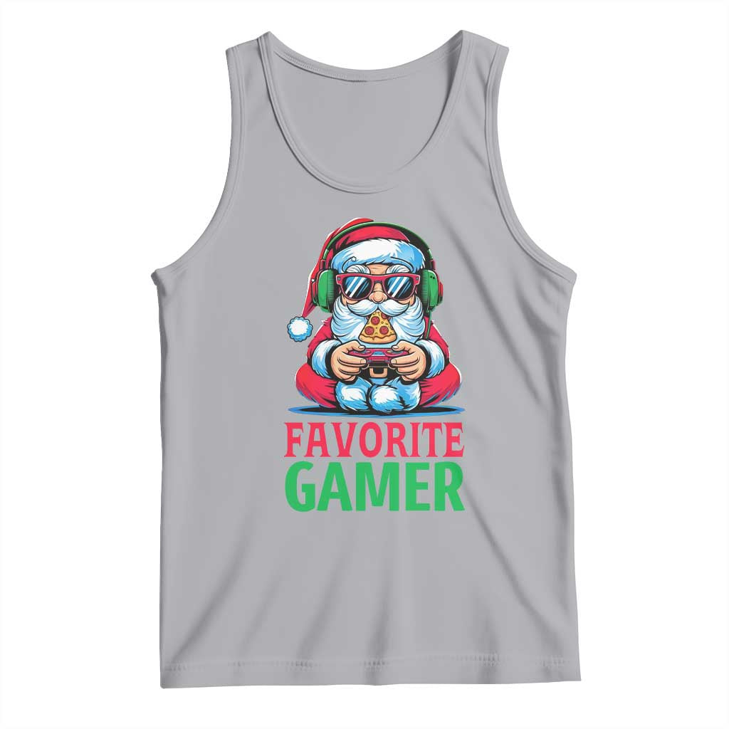 Funny Santa Gamer Christmas Tank Top - Wonder Print Shop