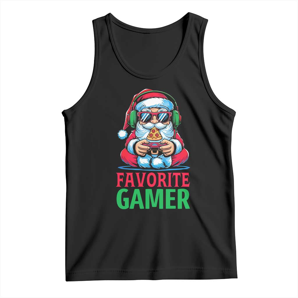 Funny Santa Gamer Christmas Tank Top - Wonder Print Shop